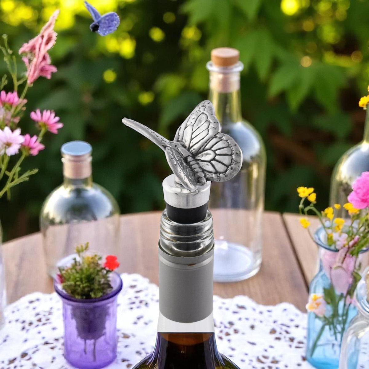 Arthur Court Butterfly Bottle Stopper - Butterfly