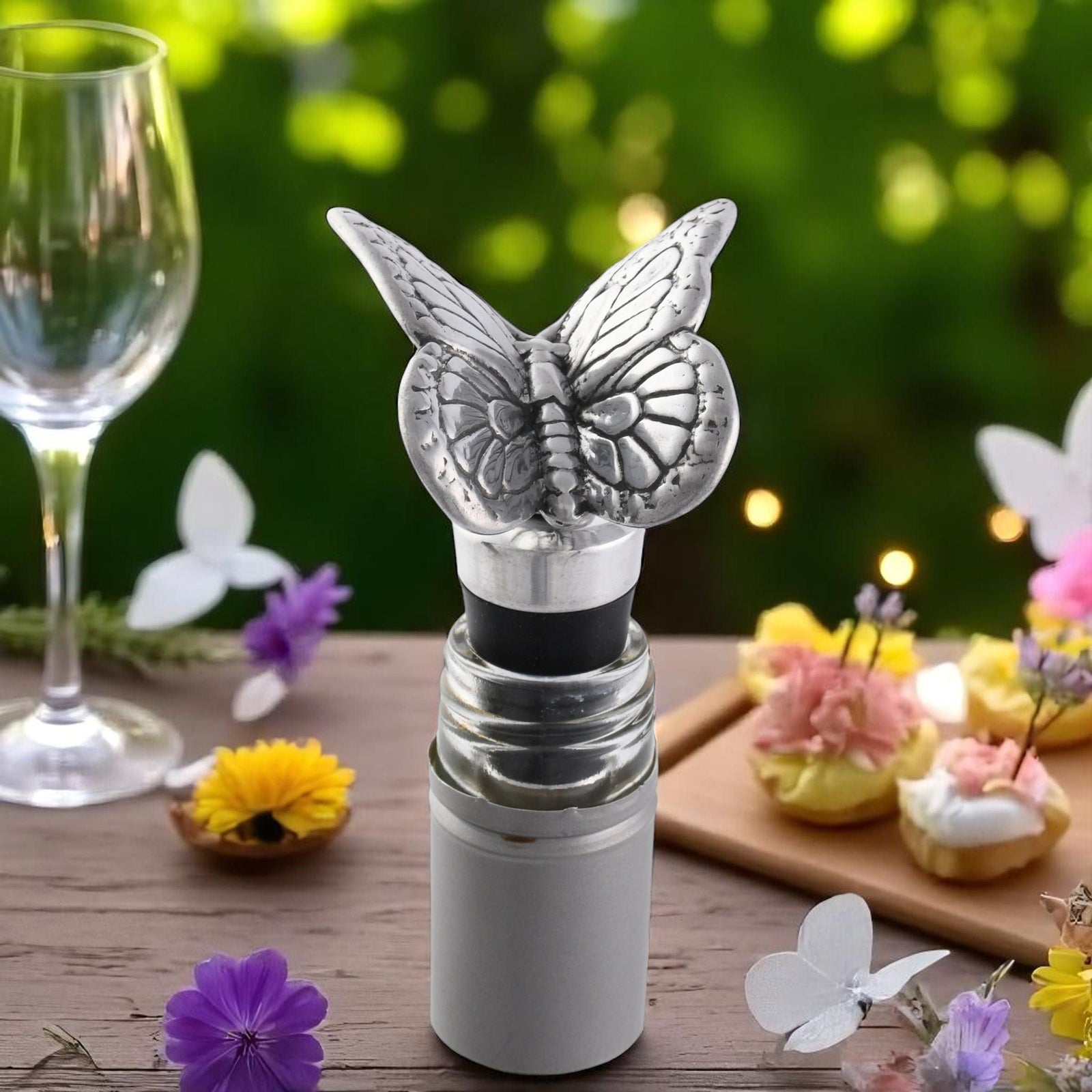 Arthur Court Butterfly Bottle Stopper - Butterfly