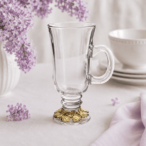 Arthur Court Butterfly Butterfly 24 Gold Plated Glass Mug