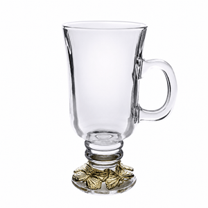 Arthur Court Butterfly Butterfly 24 Gold Plated Glass Mug