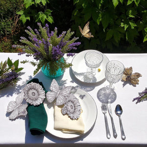 Arthur Court Butterfly Butterfly and Flower Napkin Rings