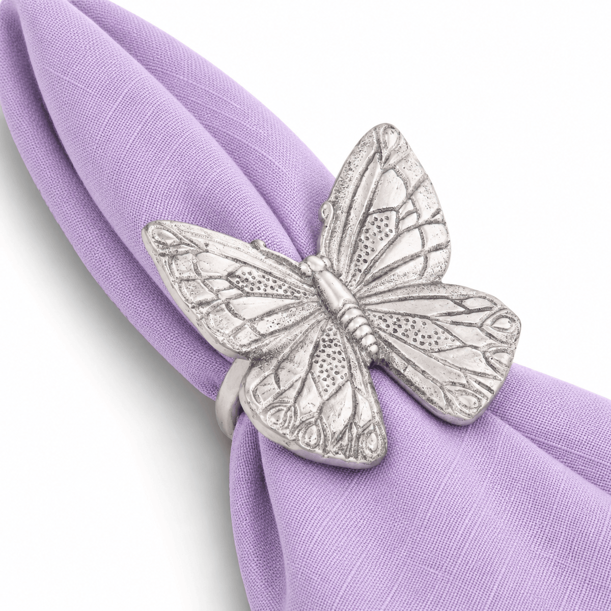 Arthur Court Butterfly Butterfly and Flower Napkin Rings