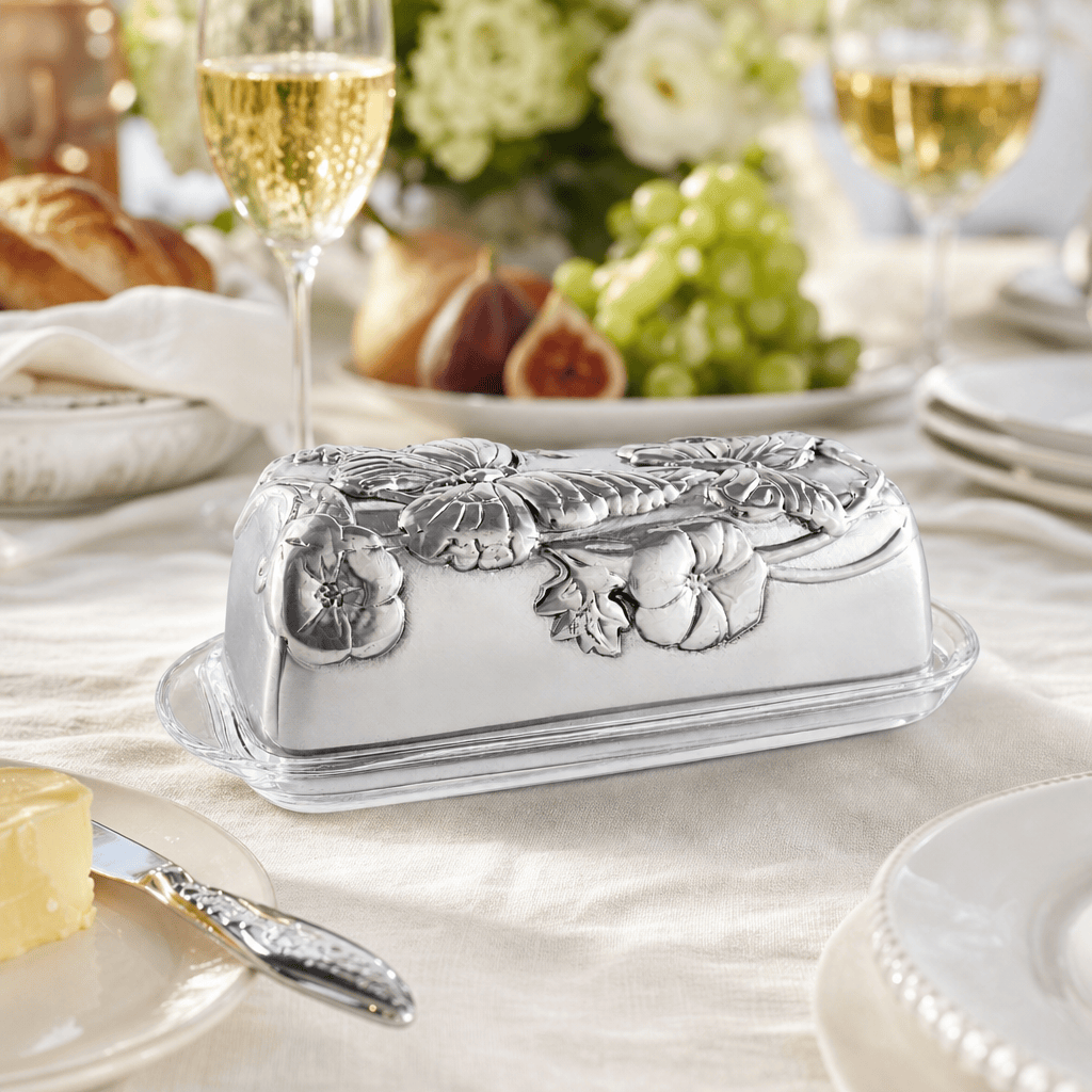 Arthur Court Butterfly Butterfly Butter Dish