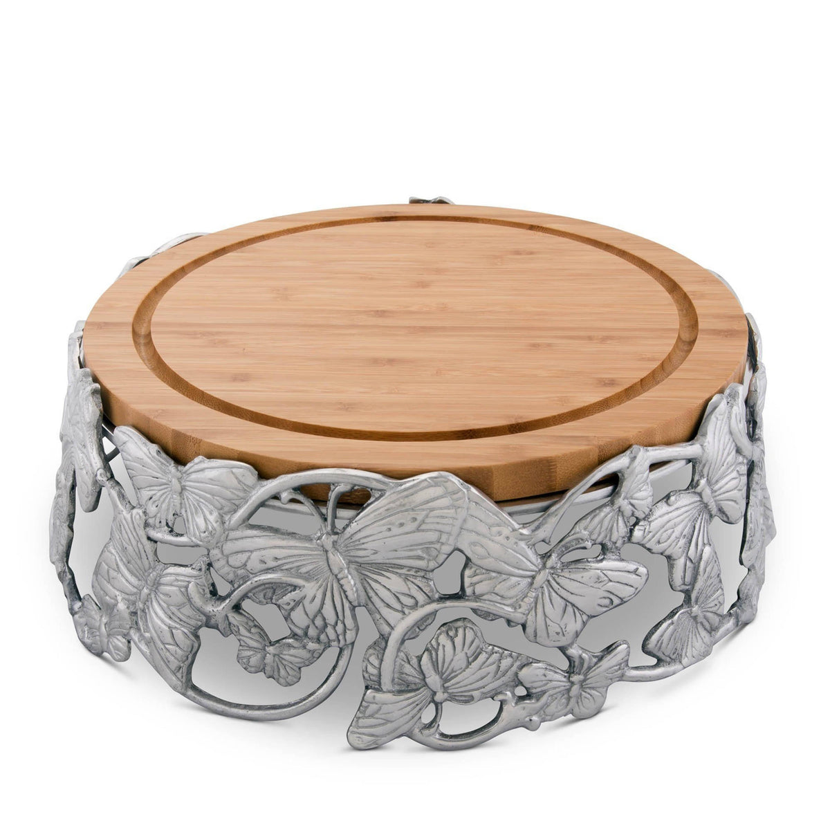 Arthur Court Butterfly Butterfly Cheese Pedestal