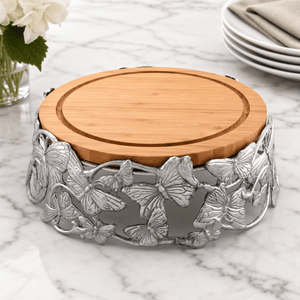 Arthur Court Butterfly Butterfly Cheese Pedestal