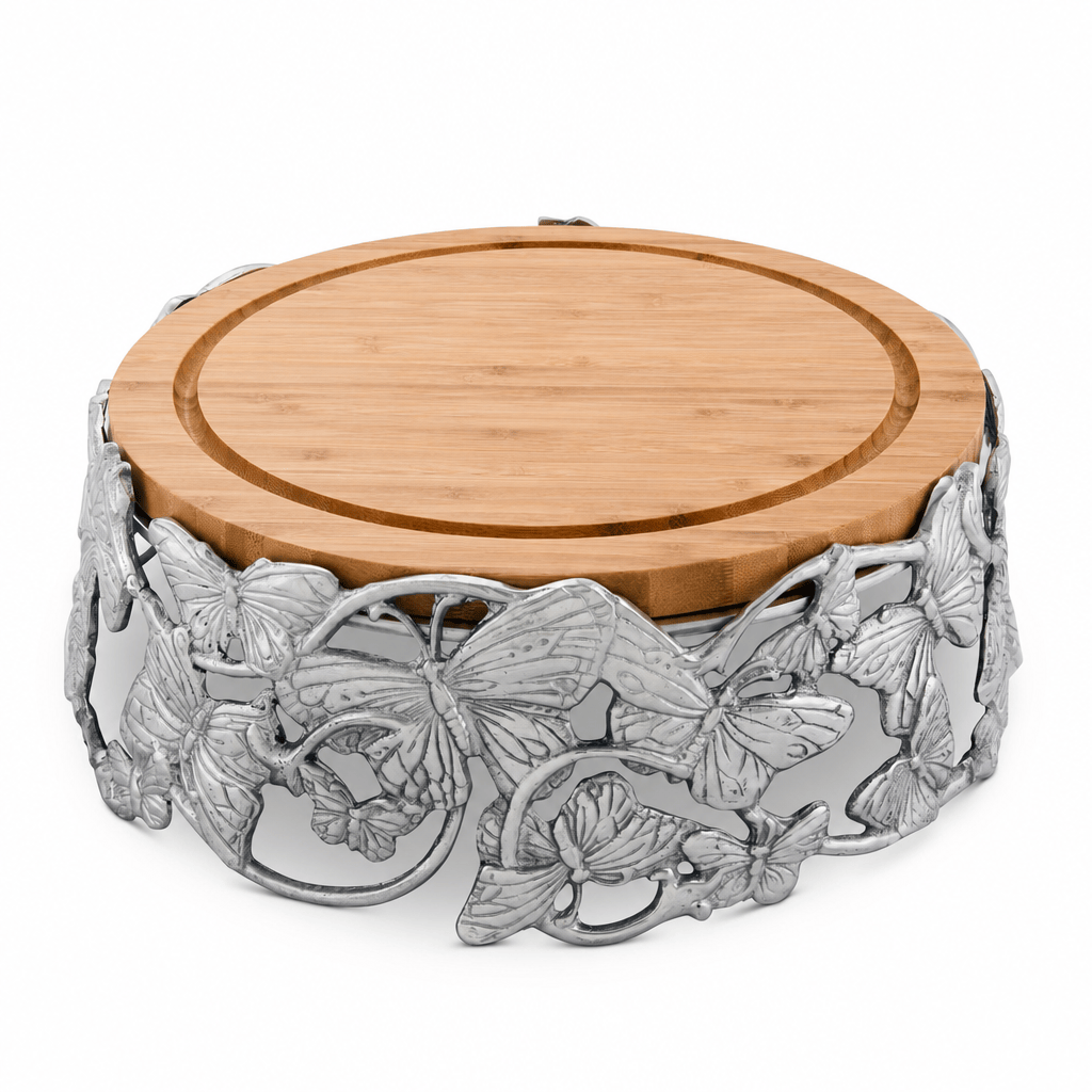 Arthur Court Butterfly Butterfly Cheese Pedestal
