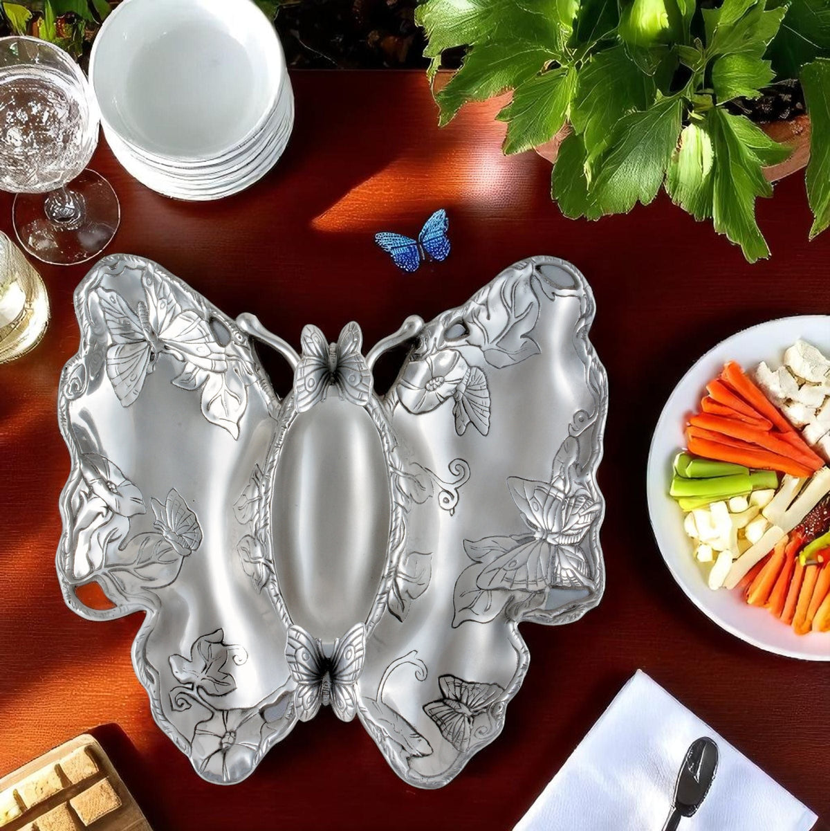 Arthur Court Butterfly Butterfly Chip and Dip