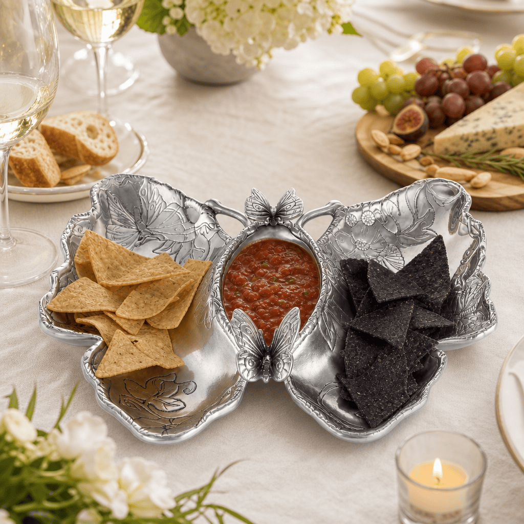 Arthur Court Butterfly Butterfly Chip and Dip