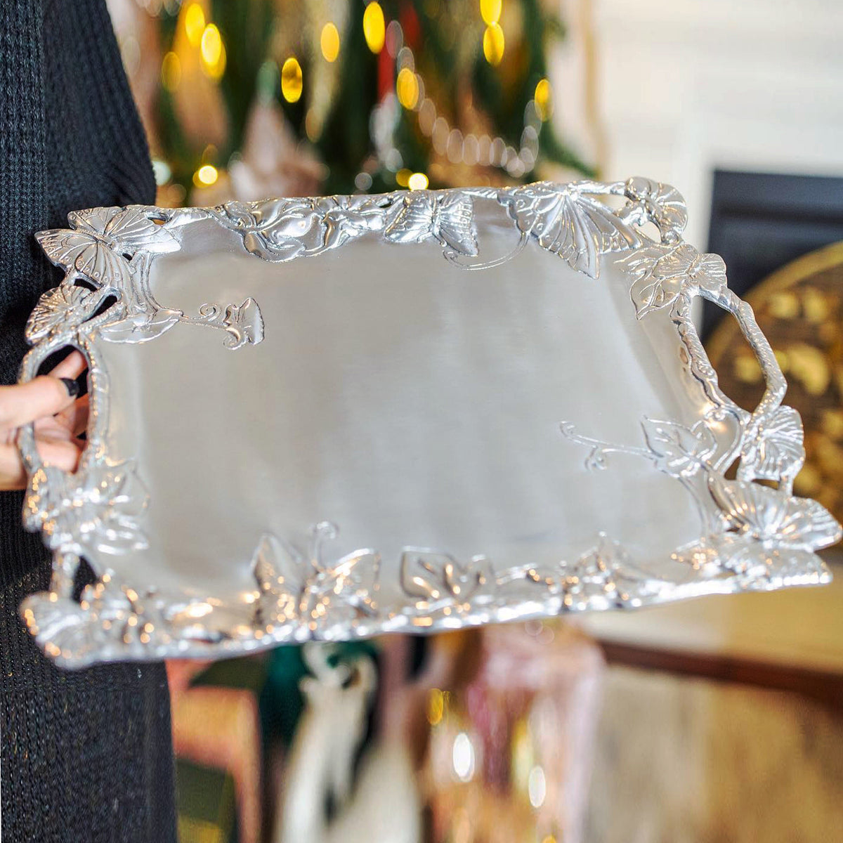 Arthur Court Butterfly Butterfly Clutch Tray