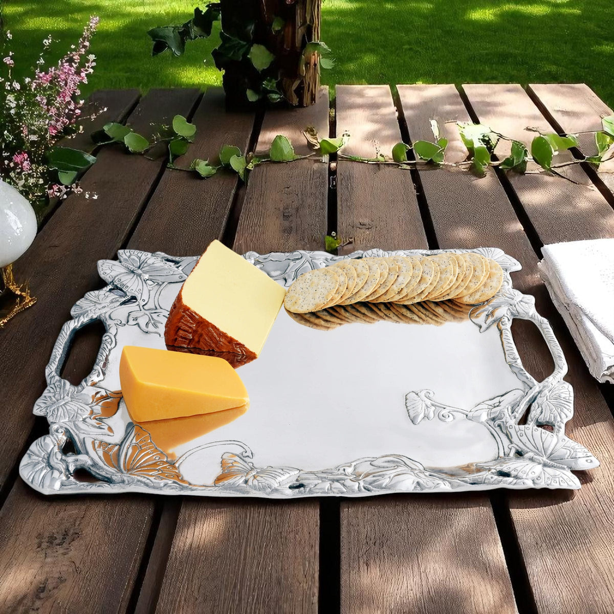 Arthur Court Butterfly Butterfly Clutch Tray