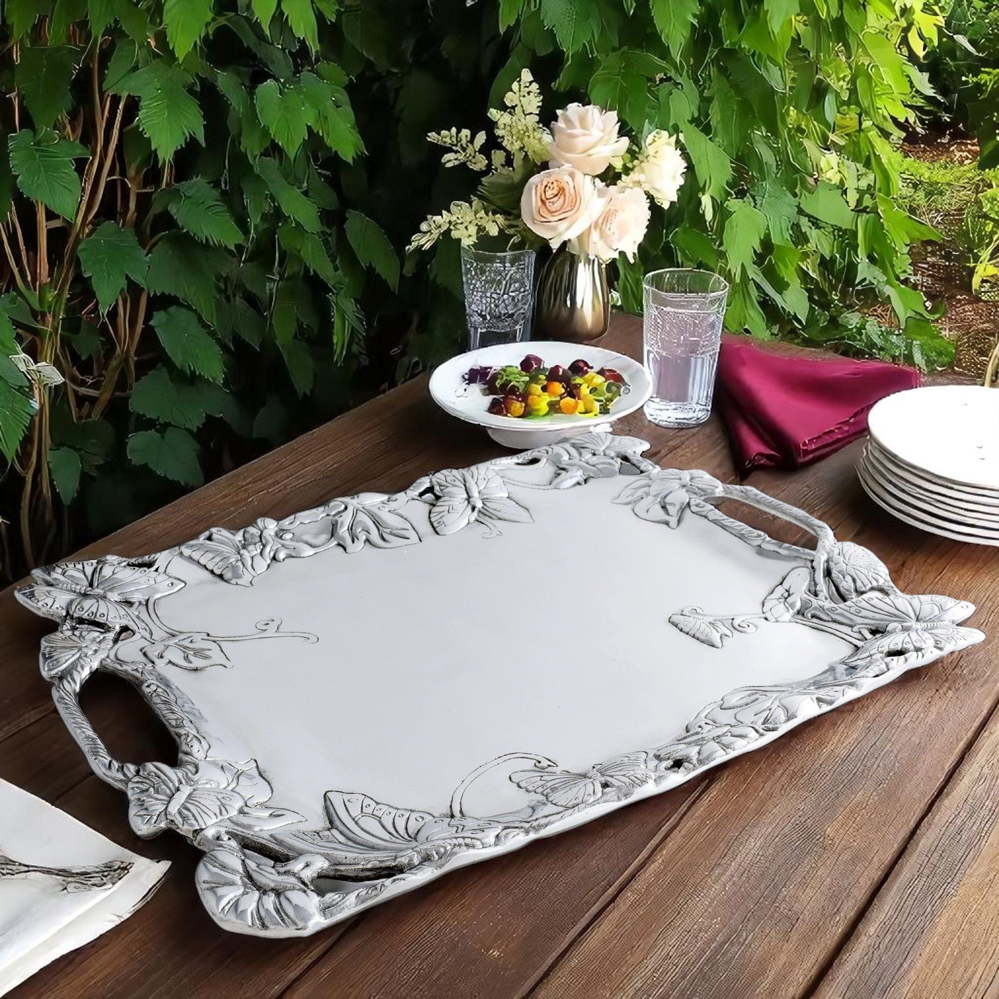 Arthur Court Butterfly Butterfly Clutch Tray