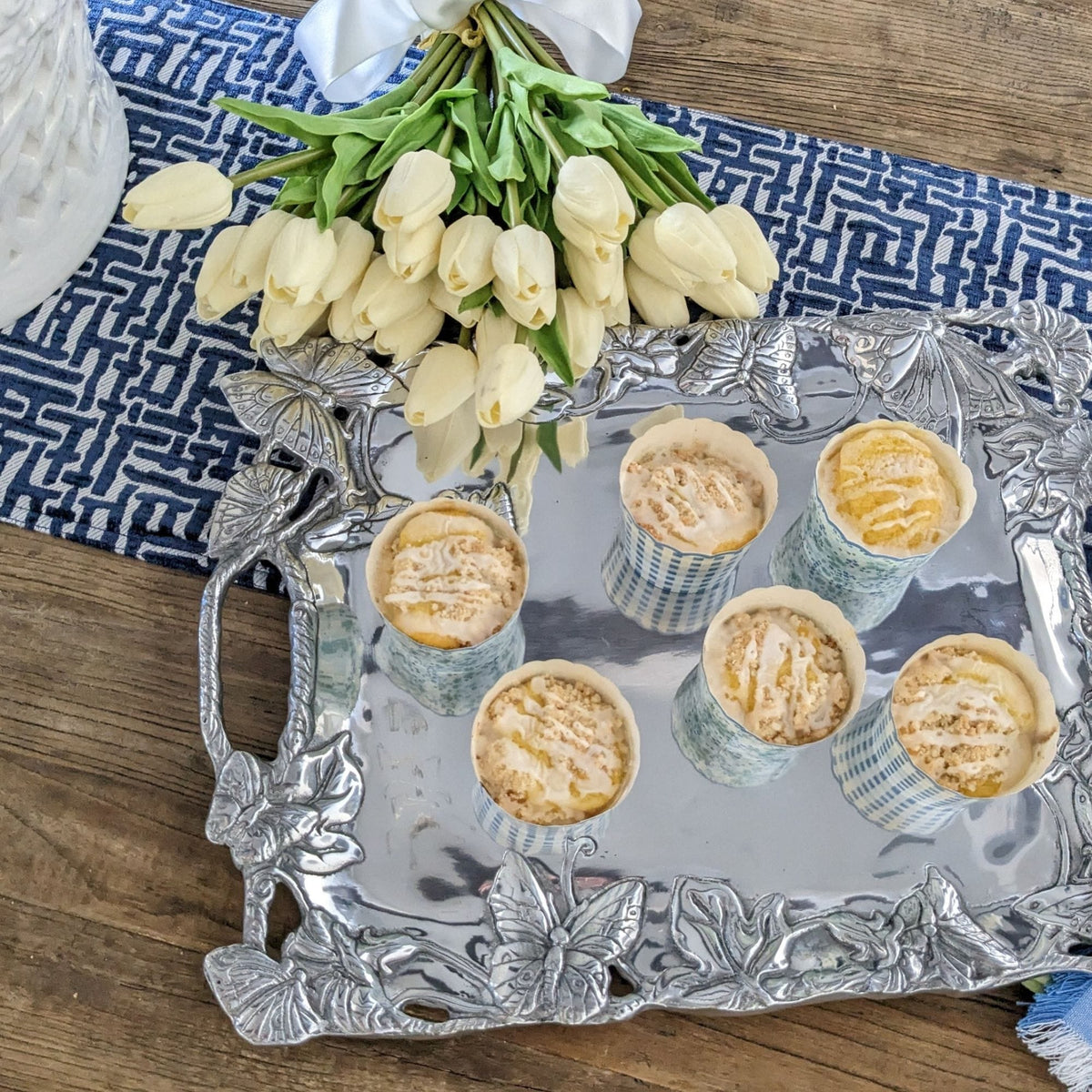 Arthur Court Butterfly Butterfly Clutch Tray
