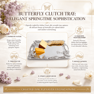 Arthur Court Butterfly Butterfly Clutch Tray