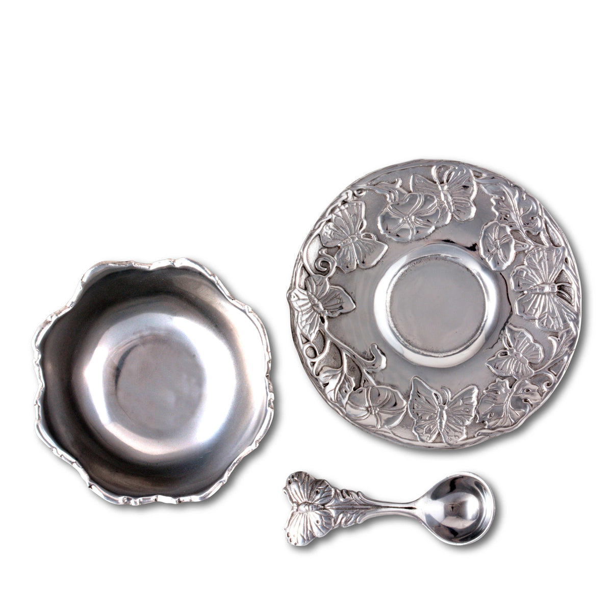 Arthur Court Butterfly Butterfly Condiment Set 3-piece