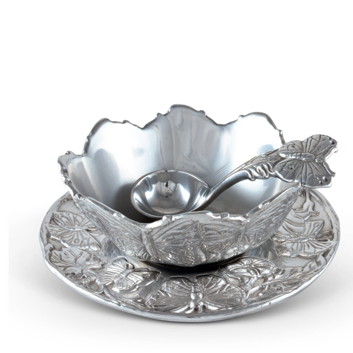 Arthur Court Butterfly Butterfly Condiment Set 3-piece