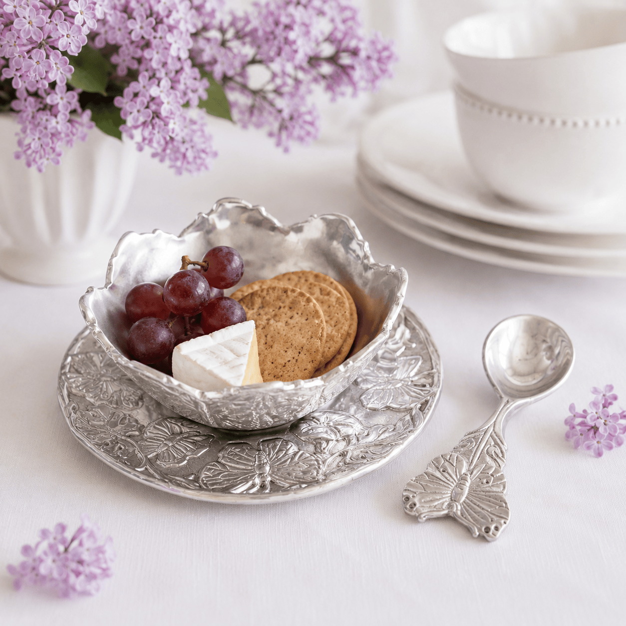 Arthur Court Butterfly Butterfly Condiment Set 3-piece
