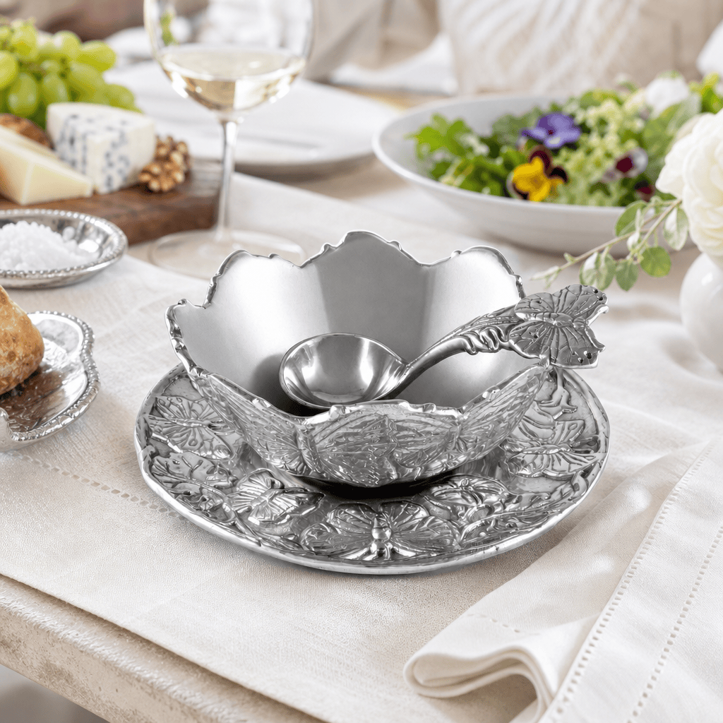 Arthur Court Butterfly Butterfly Condiment Set 3-piece