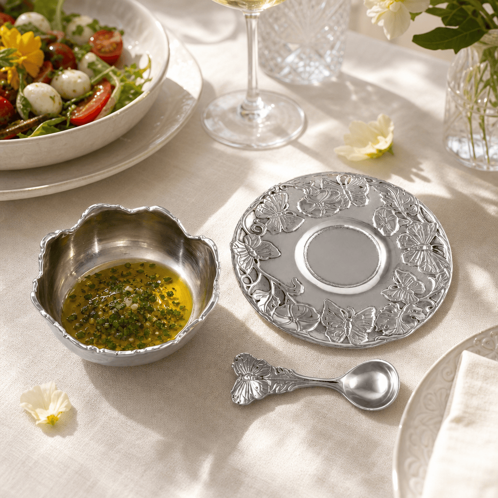 Arthur Court Butterfly Butterfly Condiment Set 3-piece
