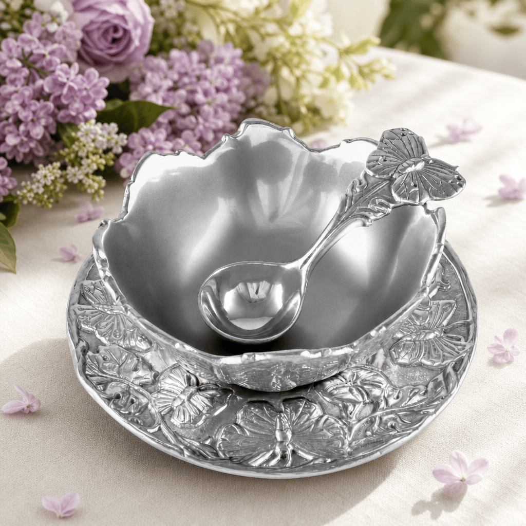 Arthur Court Butterfly Butterfly Condiment Set 3-piece