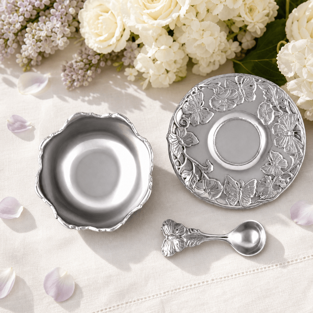 Arthur Court Butterfly Butterfly Condiment Set 3-piece