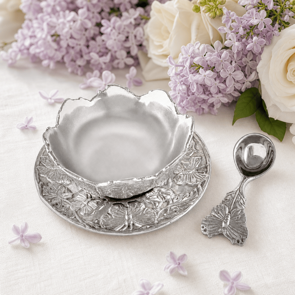 Arthur Court Butterfly Butterfly Condiment Set 3-piece