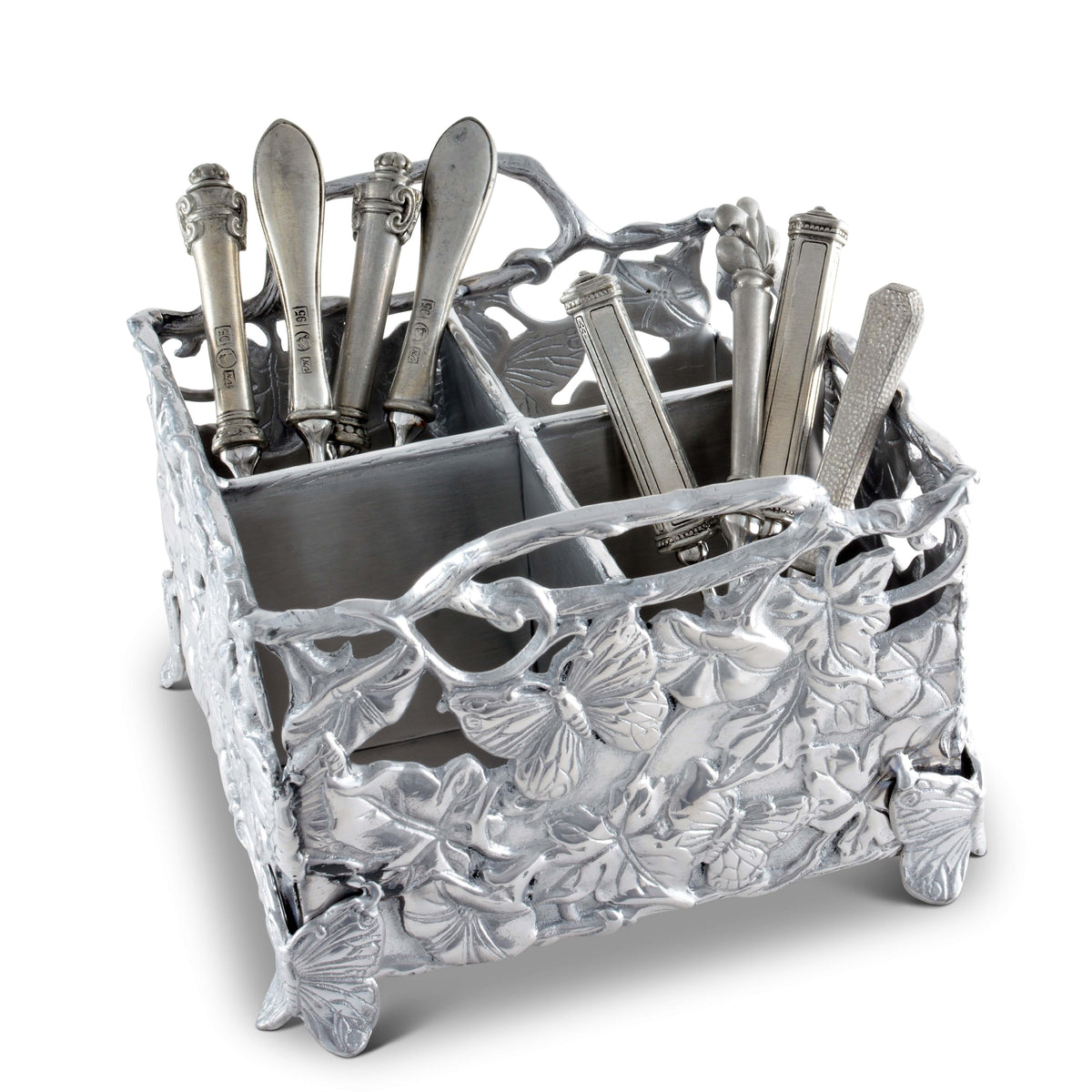 Arthur Court Butterfly Butterfly Flatware Caddy