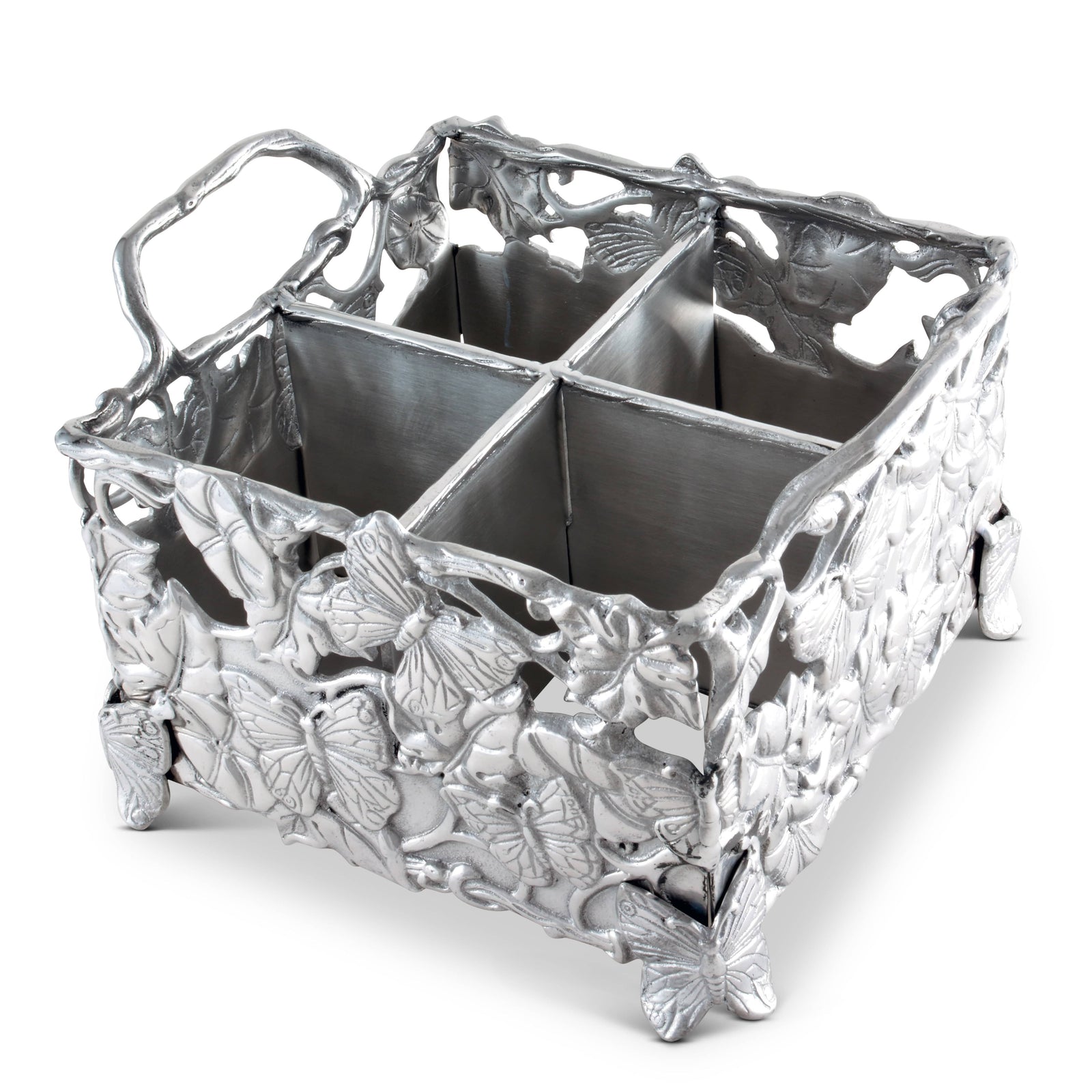 Arthur Court Butterfly Butterfly Flatware Caddy