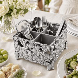 Arthur Court Butterfly Butterfly Flatware Caddy