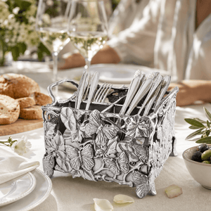 Arthur Court Butterfly Butterfly Flatware Caddy