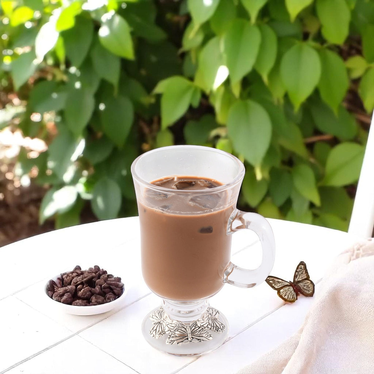 Arthur Court Butterfly Butterfly Glass Mugs