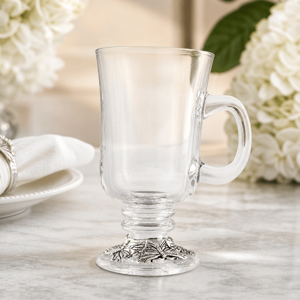 Arthur Court Butterfly Butterfly Glass Mugs