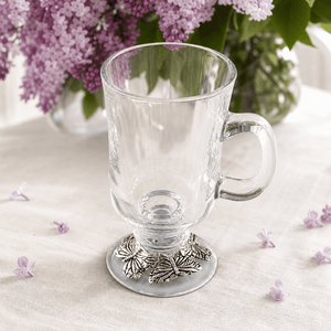 Arthur Court Butterfly Butterfly Glass Mugs