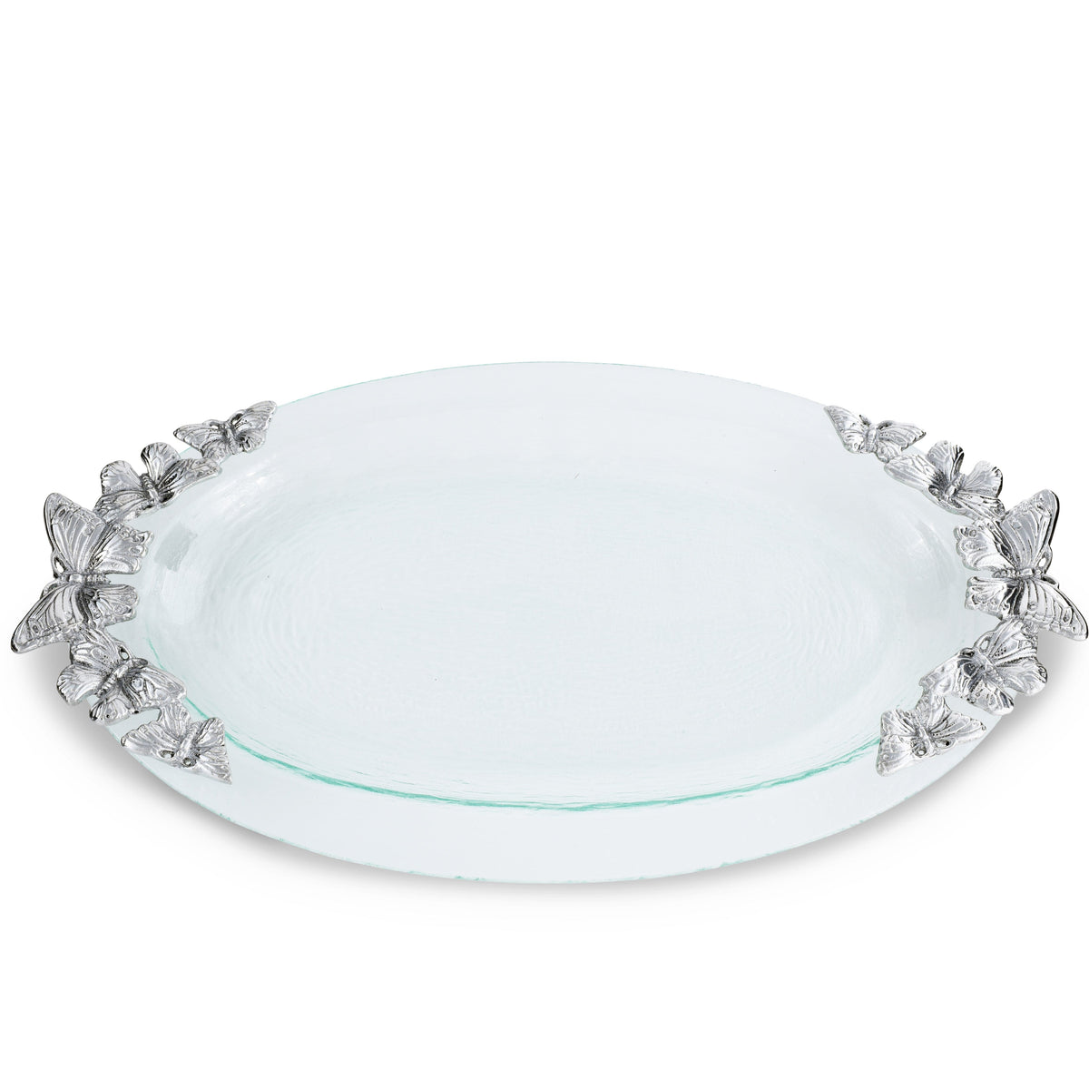 Arthur Court Butterfly Butterfly Glass Platter