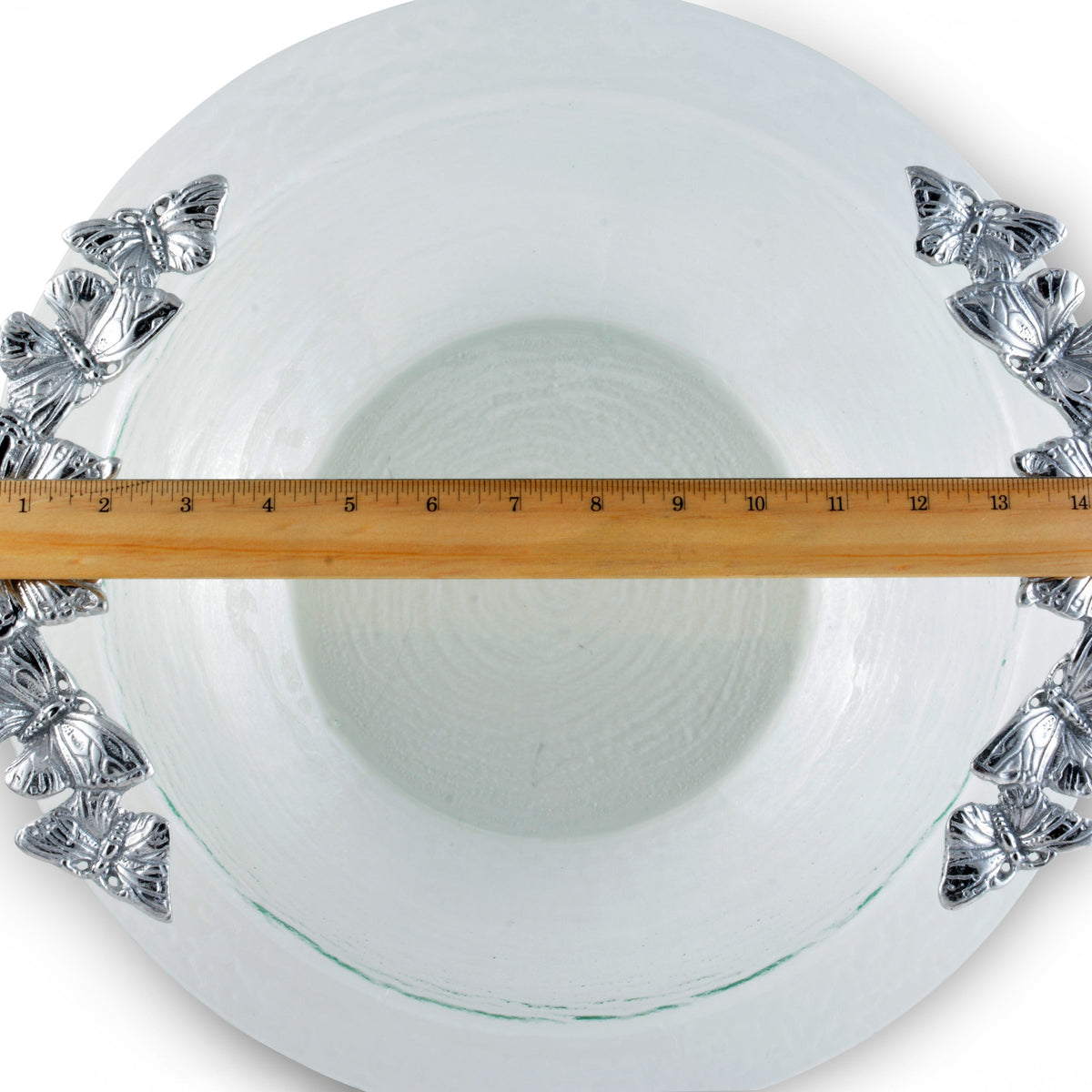 Arthur Court Butterfly Butterfly Glass Salad Bowl