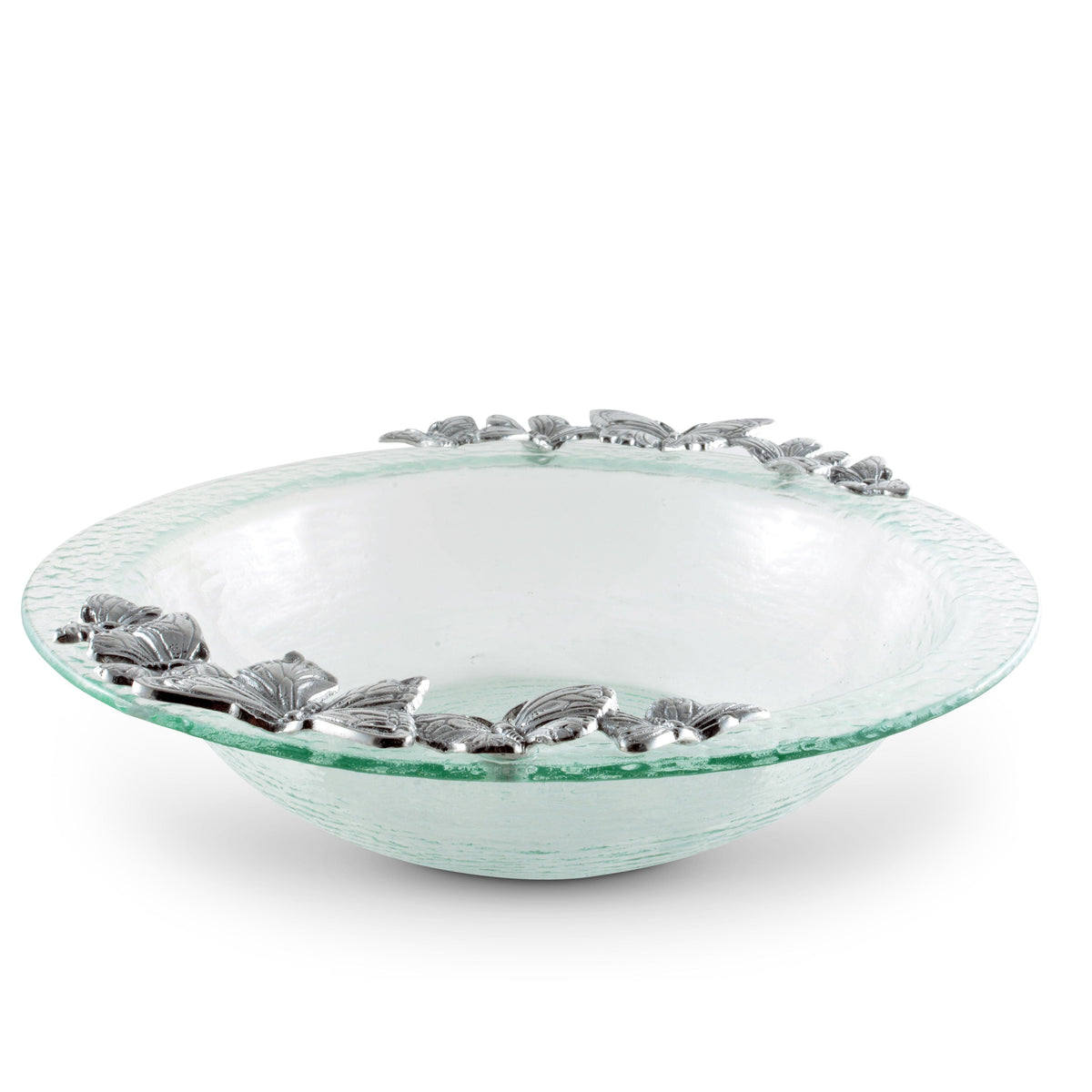 Arthur Court Butterfly Butterfly Glass Salad Bowl