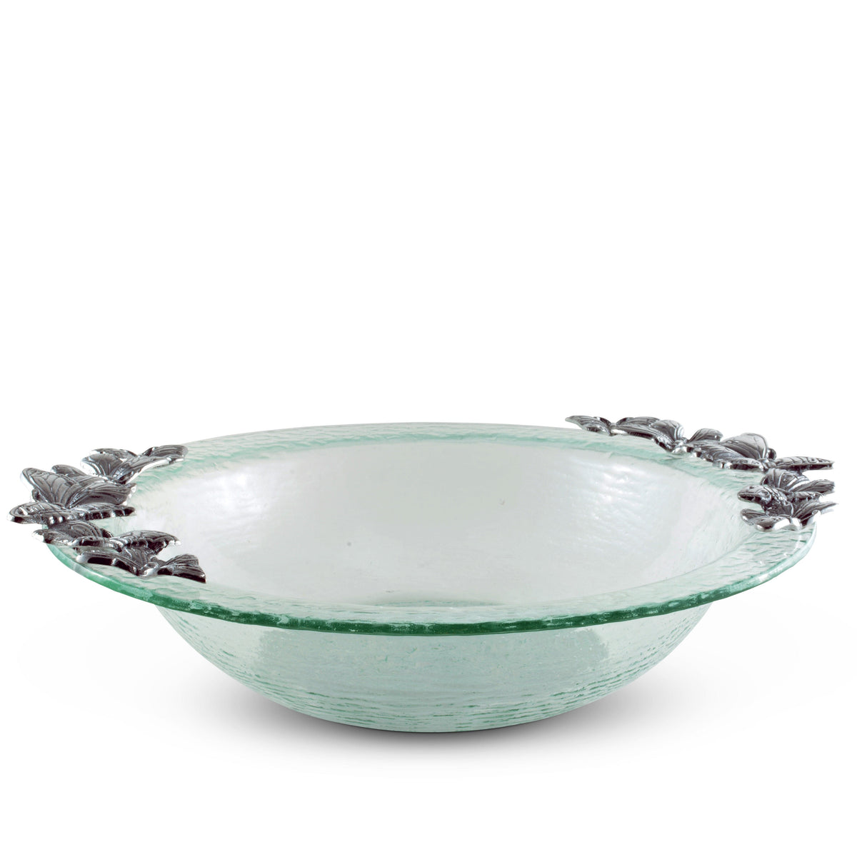 Arthur Court Butterfly Butterfly Glass Salad Bowl
