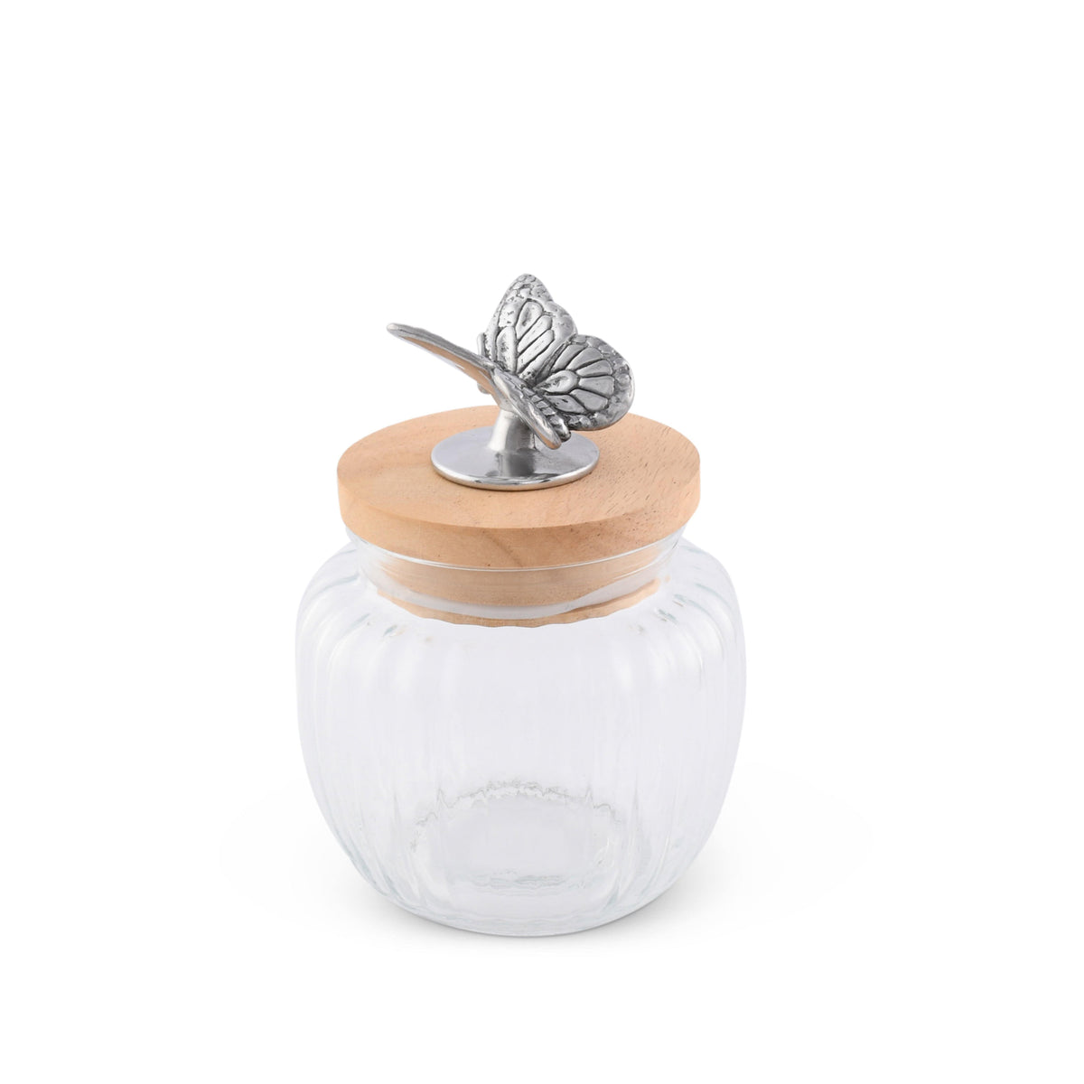 Arthur Court Butterfly Butterfly Knob Glass Canisters