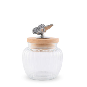 Arthur Court Butterfly Butterfly Knob Glass Canisters
