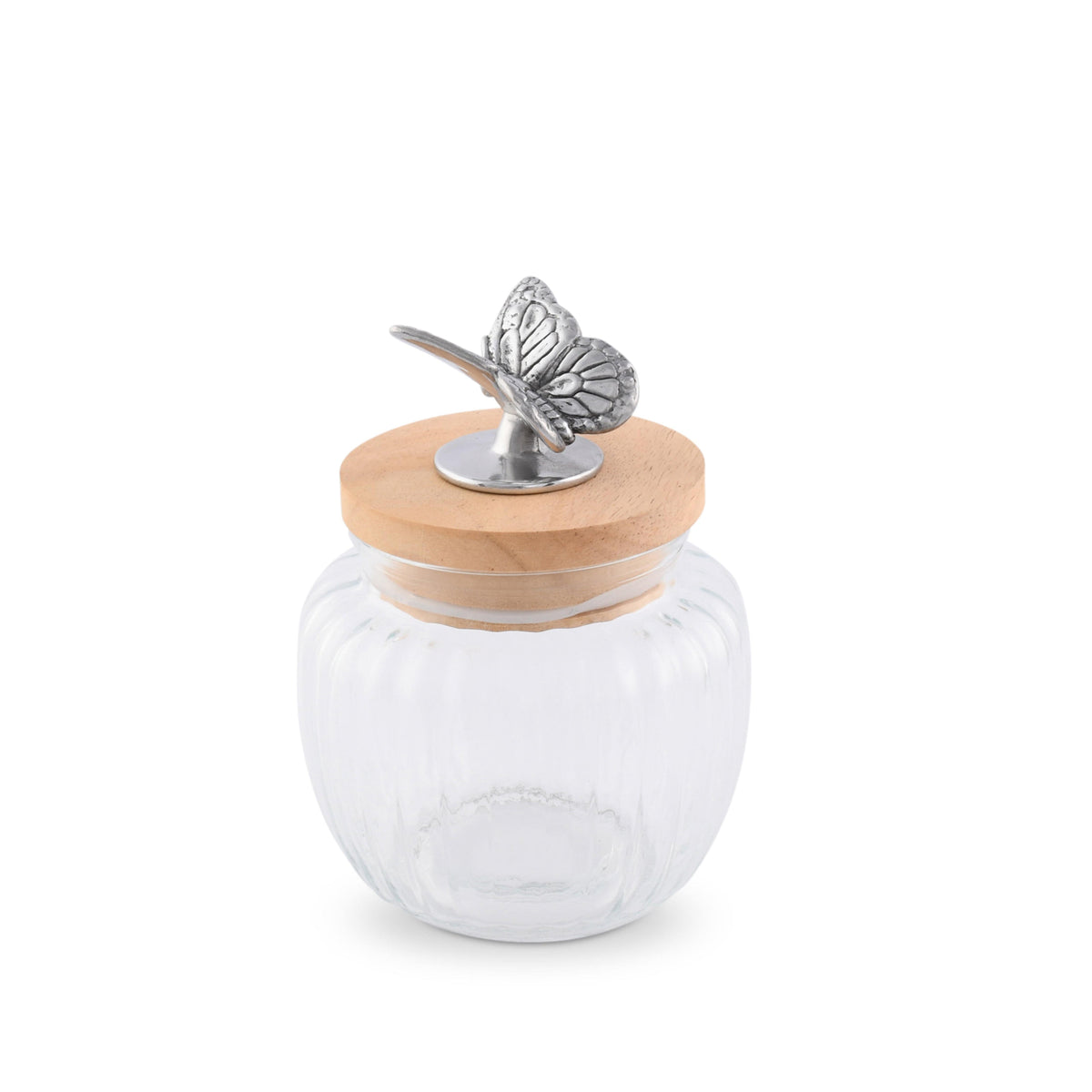Arthur Court Butterfly Butterfly Knob Glass Canisters