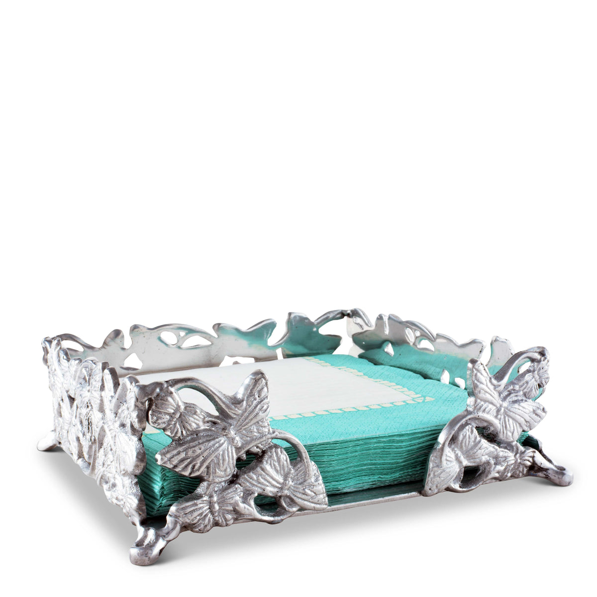 Arthur Court Butterfly Butterfly Luncheon Napkin Box