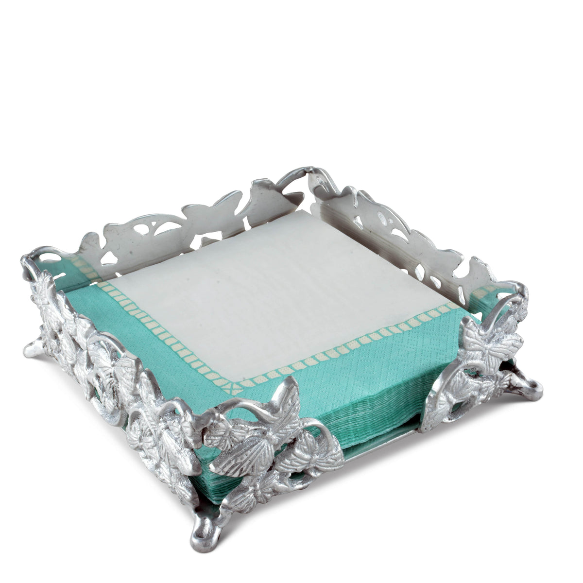 Arthur Court Butterfly Butterfly Luncheon Napkin Box