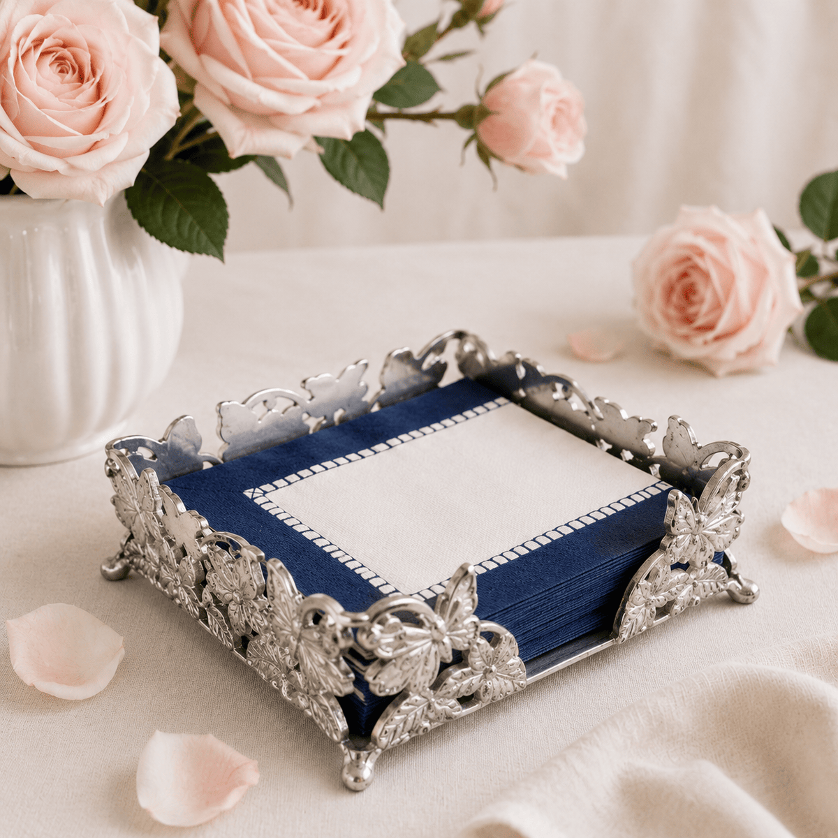 Arthur Court Butterfly Butterfly Luncheon Napkin Box