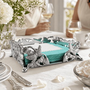 Arthur Court Butterfly Butterfly Luncheon Napkin Box