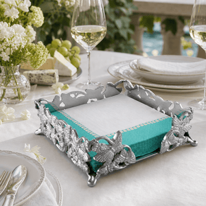 Arthur Court Butterfly Butterfly Luncheon Napkin Box