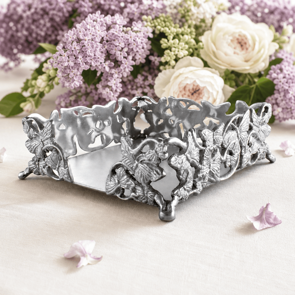 Arthur Court Butterfly Butterfly Luncheon Napkin Box