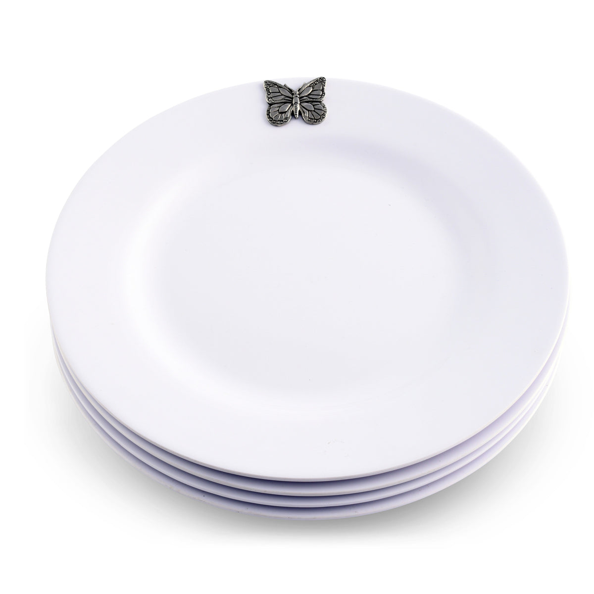 Arthur Court Butterfly Butterfly Melamine Lunch Plates - Set of 4