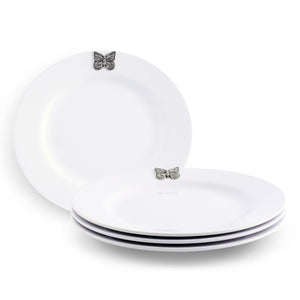 Arthur Court Butterfly Butterfly Melamine Lunch Plates - Set of 4