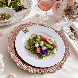 Arthur Court Butterfly Butterfly Melamine Lunch Plates - Set of 4
