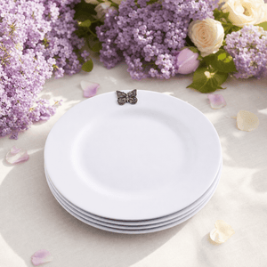 Arthur Court Butterfly Butterfly Melamine Lunch Plates - Set of 4