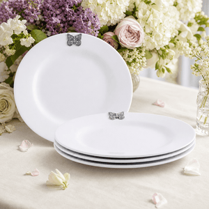 Arthur Court Butterfly Butterfly Melamine Lunch Plates - Set of 4